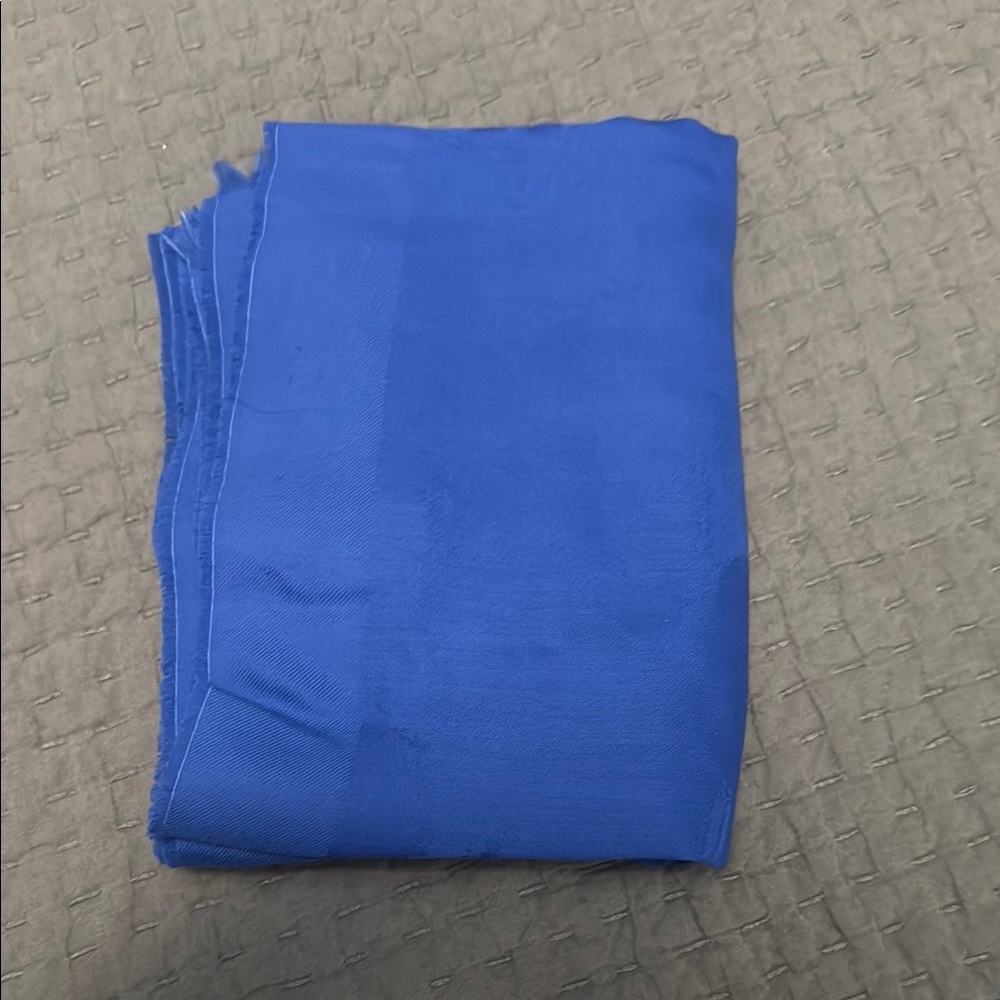 Alexander McQueen blue scarf